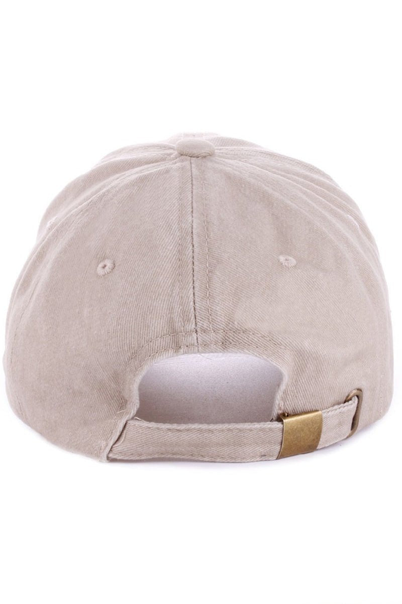Zenana Embroidered Cherry Ash Mocha Baseball Cap - Wholesale Accessory Market