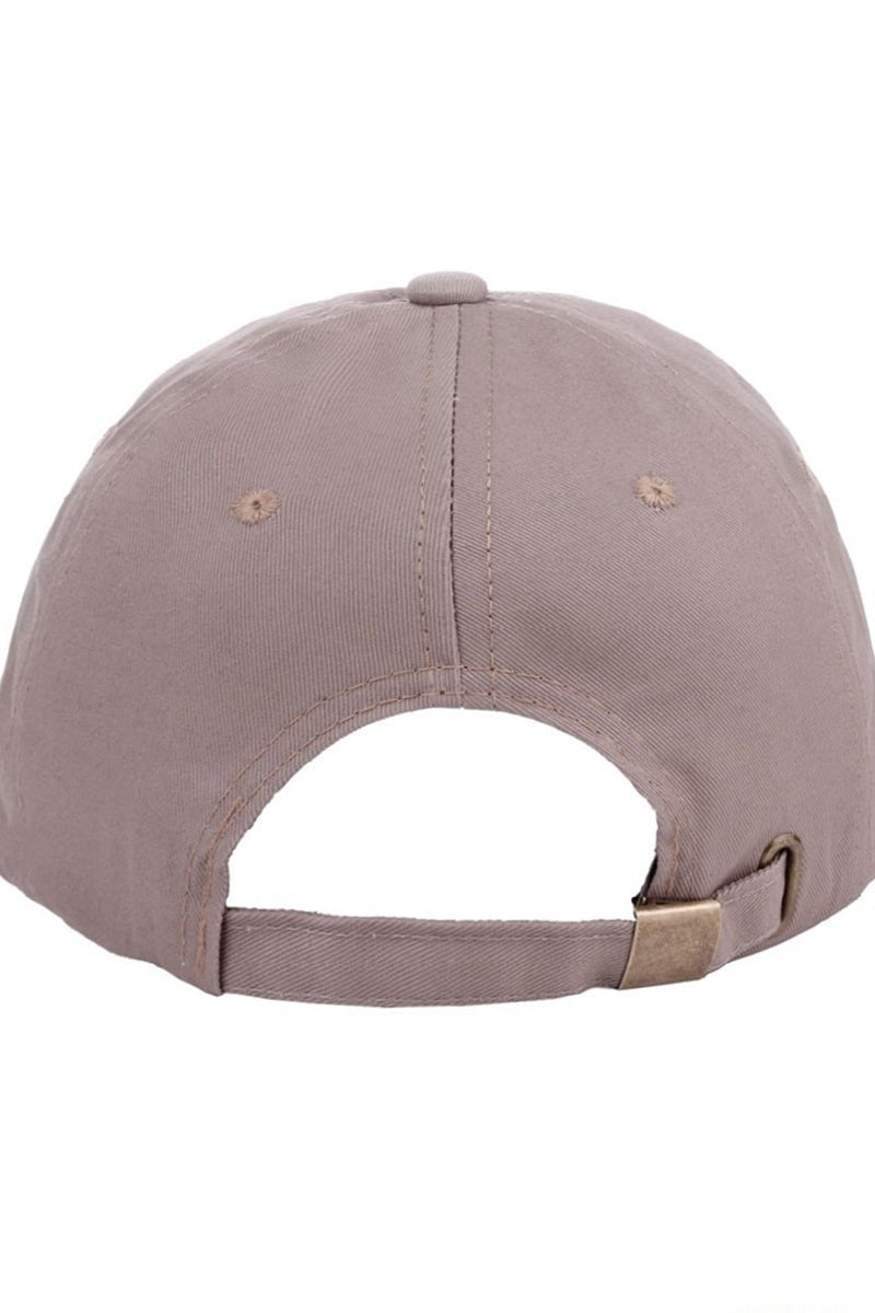 Zenana Embroidered 'Coffee' Mocha Baseball Cap - Wholesale Accessory Market