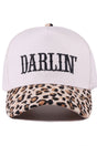 Zenana Embroidered Darlin' Leopard Two - Tone Cap - Wholesale Accessory Market