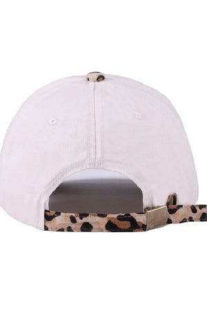 Zenana Embroidered Darlin' Leopard Two - Tone Cap - Wholesale Accessory Market