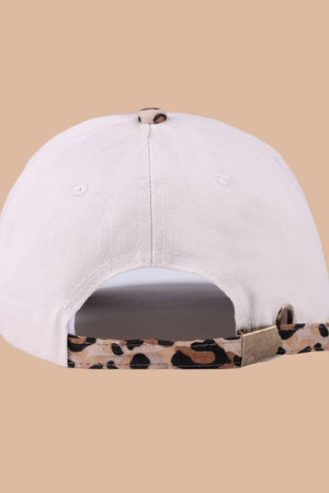 Zenana Embroidered 'Salty' Leopard Two - Tone Cap - Wholesale Accessory Market