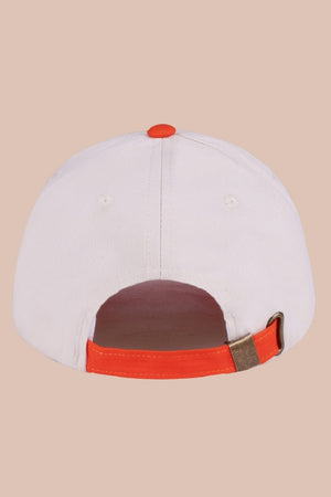 Zenana Embroidered Sunday Funday Orange Two - Tone Cap - Wholesale Accessory Market