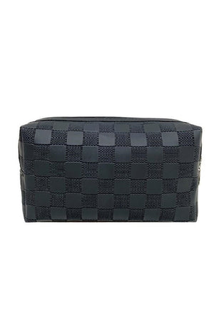 Zenana Checking You Out Black Cosmetic Pouch - Wholesale Accessory Market