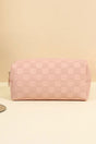 Zenana Checking You Out Pink Cosmetic Pouch - Wholesale Accessory Market