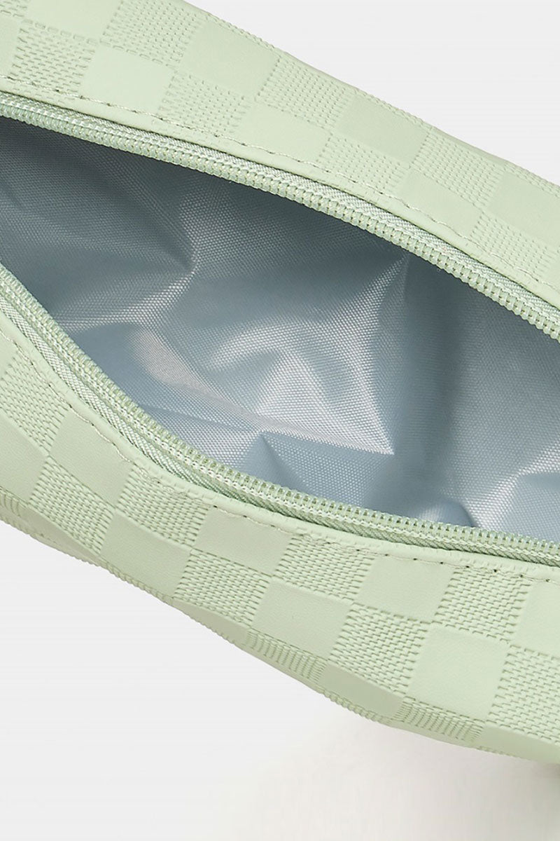 Zenana Checking You Out Sage Cosmetic Pouch - Wholesale Accessory Market
