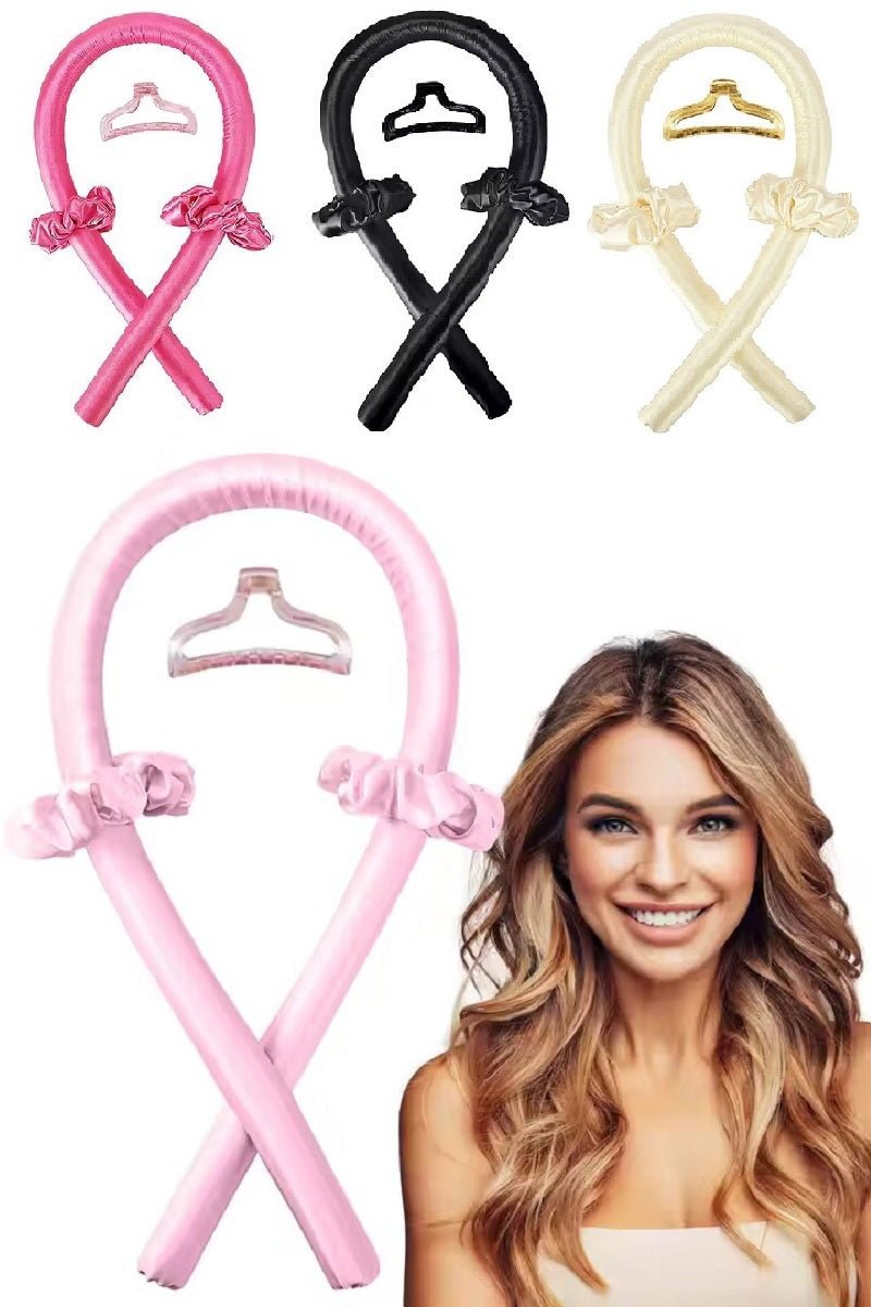 Zenana Cream Heatless Hair Curler Set - Wholesale Accessory Market
