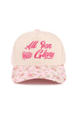 Zenana Embroidered All For His Glory Floral Two - Tone Cap - Wholesale Accessory Market