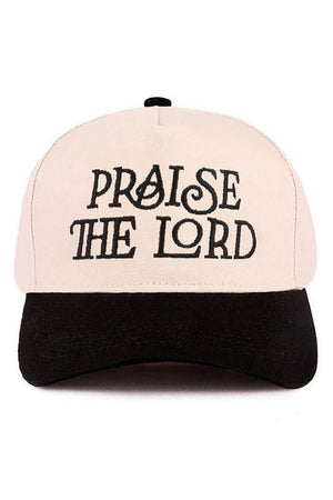 Zenana Embroidered Praise The Lord Black Two - Tone Cap - Wholesale Accessory Market