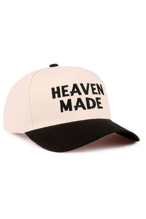 Zenana Embroidered Heaven Made Black Two - Tone Cap - Wholesale Accessory Market
