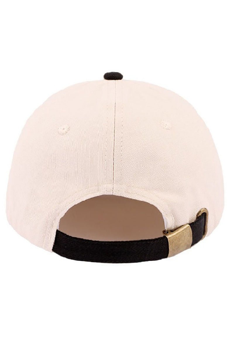 Zenana Embroidered Heaven Made Black Two - Tone Cap - Wholesale Accessory Market