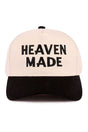 Zenana Embroidered Heaven Made Black Two - Tone Cap - Wholesale Accessory Market
