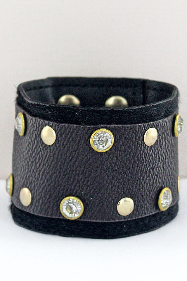 Penelope Crystal Studded Cuff Bracelet