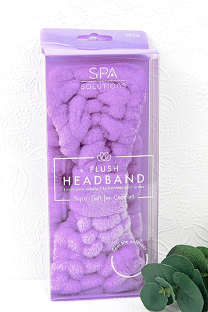 Lavender Plush Bow Headband - Wholesale Accessory Market