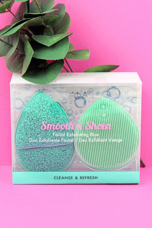 Mint Smooth 'N Sheen Facial Exfoliating Duo - Wholesale Accessory Market