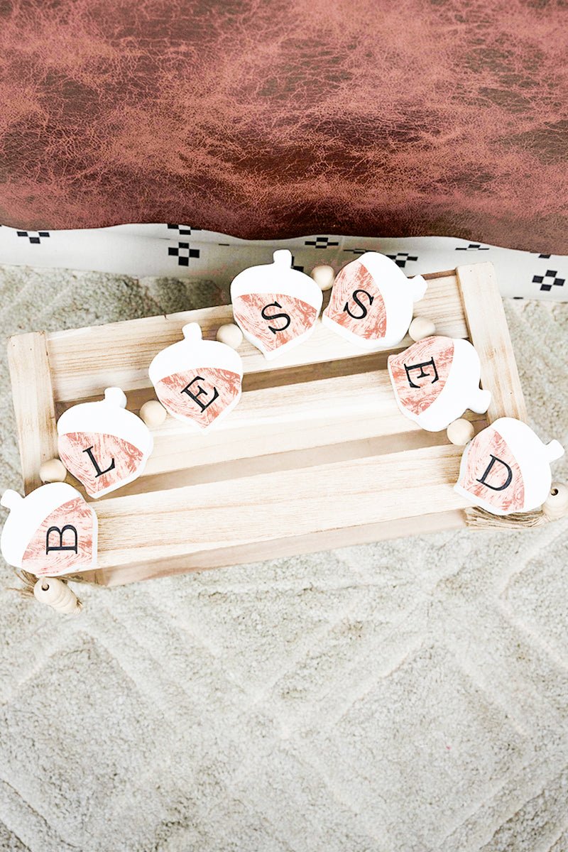 Home Letter Block Tabletop Decor