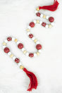 40% OFF! 36 x 1 Red Christmastime Wood Blessing Bead Decor - Wholesale Accessory Market