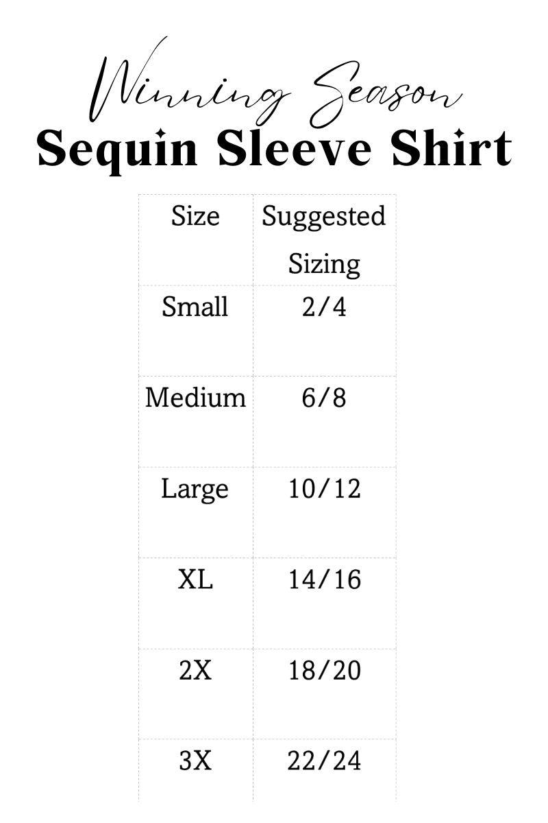 Winning Season Black and Red Sequin Sleeve Shirt Wholesale Accessory