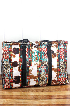 NGIL Dakota Ranch Collapsible Double Haul-It-All Basket with Mesh Pockets and Lid - Wholesale Accessory Market