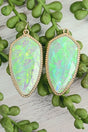 SALE! Miara Mint Opal Petal Earrings - Wholesale Accessory Market