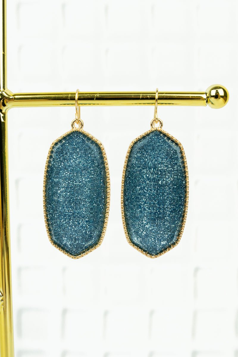 SALE! Shimmering Dawn Aqua Earrings - Wholesale Accessory Market