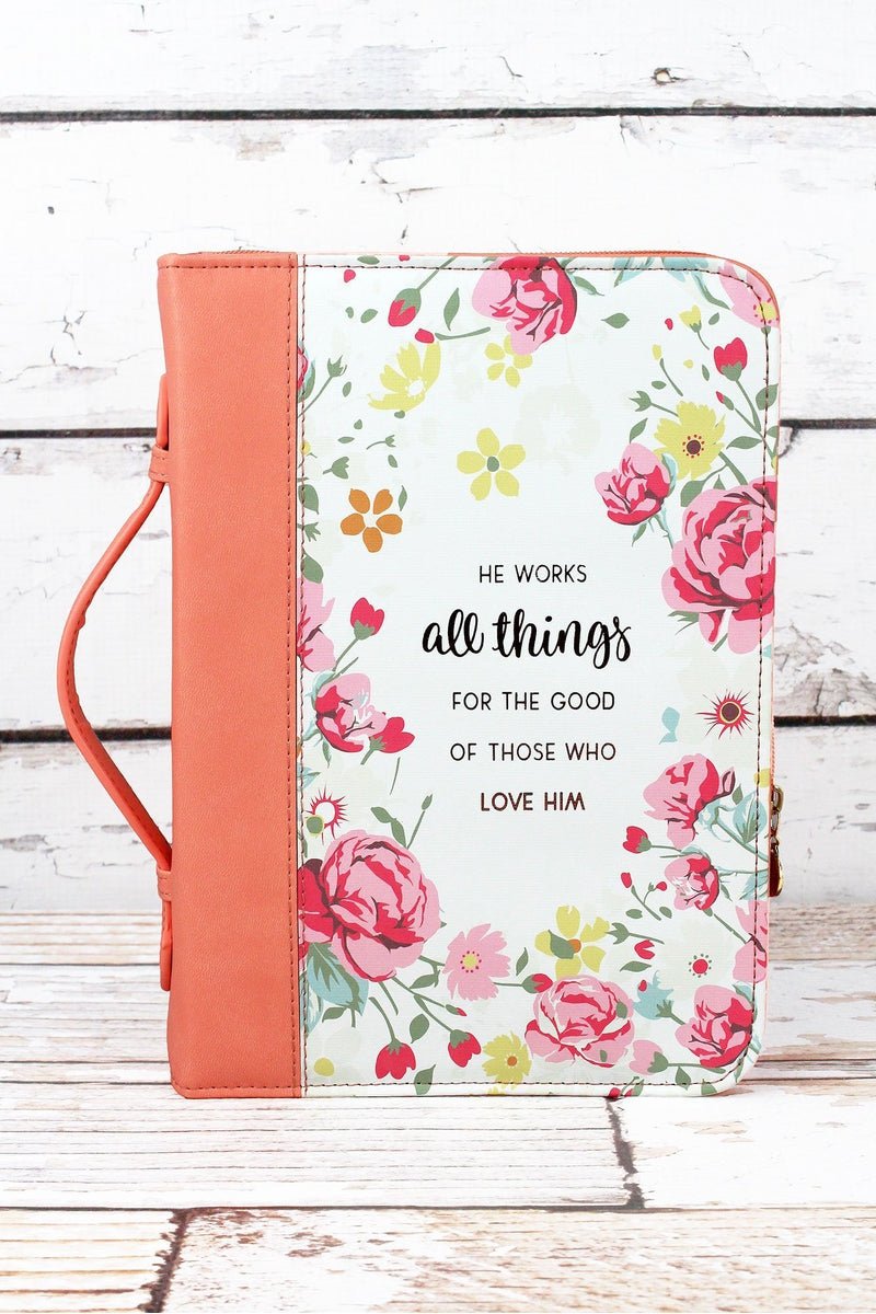 He Works All Things Large Bible Cover - Wholesale Accessory Market