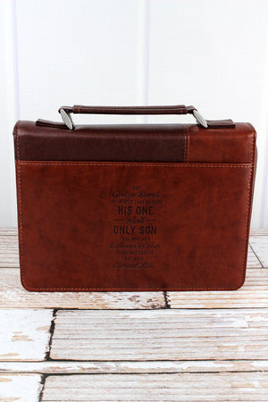 John 3:16 Cross Large Bible Cover - Wholesale Accessory Market