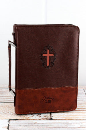 John 3:16 Cross Large Bible Cover - Wholesale Accessory Market