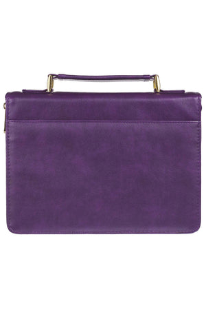 Amazing Grace Purple LuxLeather Large Bible Cover - Wholesale Accessory Market