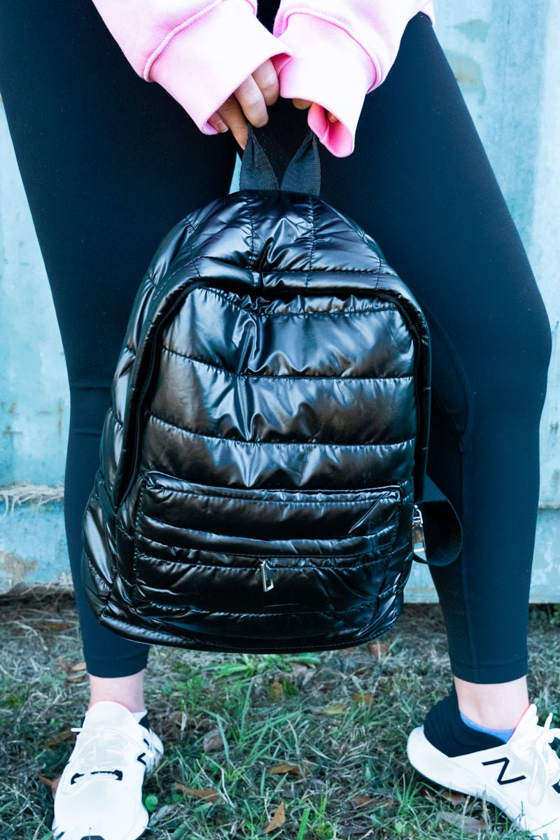 Lakeland Black Small Puffy Backpack | Wholesale Accessory Market