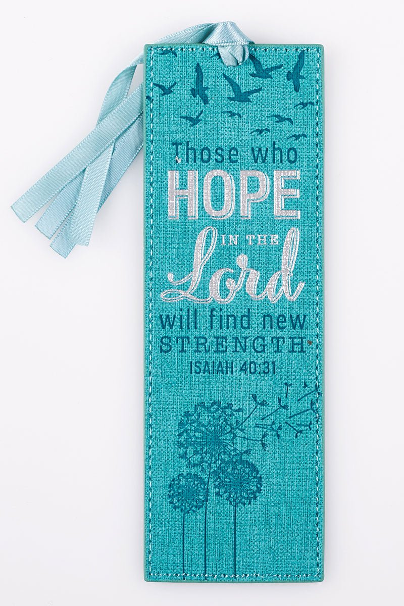 Isaiah 40:31 'Hope In The Lord' LuxLeather Page Marker - Wholesale Accessory Market