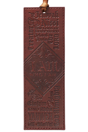 Names Of God Brown LuxLeather Page Marker - Wholesale Accessory Market