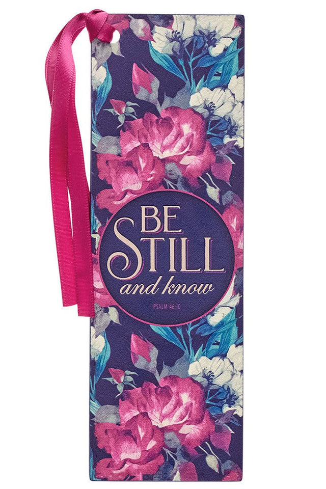 Be Still Vintage Floral LuxLeather Page Marker - Wholesale Accessory Market