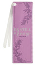 Be Still & Know Lilac Faux Leather Page Marker - Wholesale Accessory Market