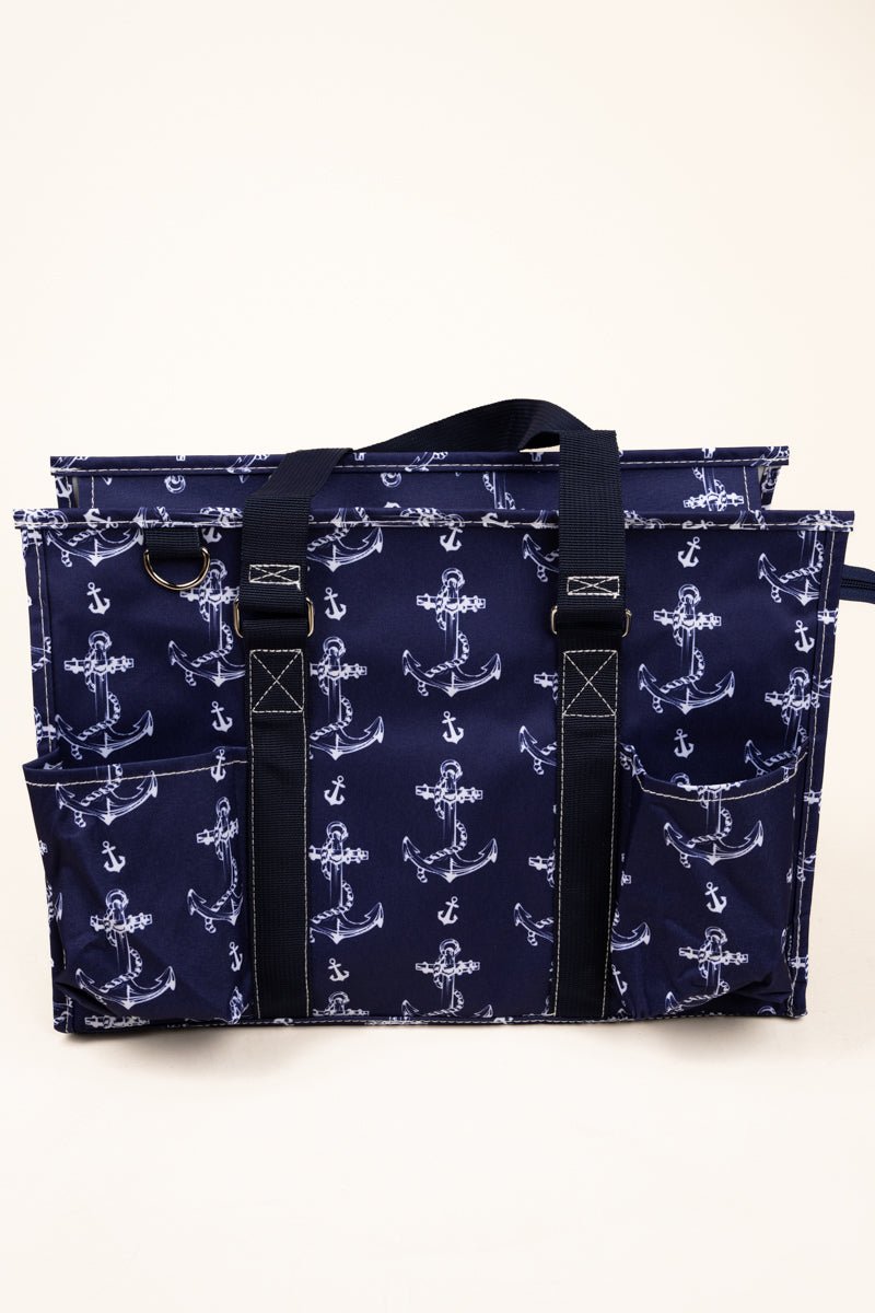 NGIL Nautical By Nature Utility Tote with Navy Trim - Wholesale Accessory Market