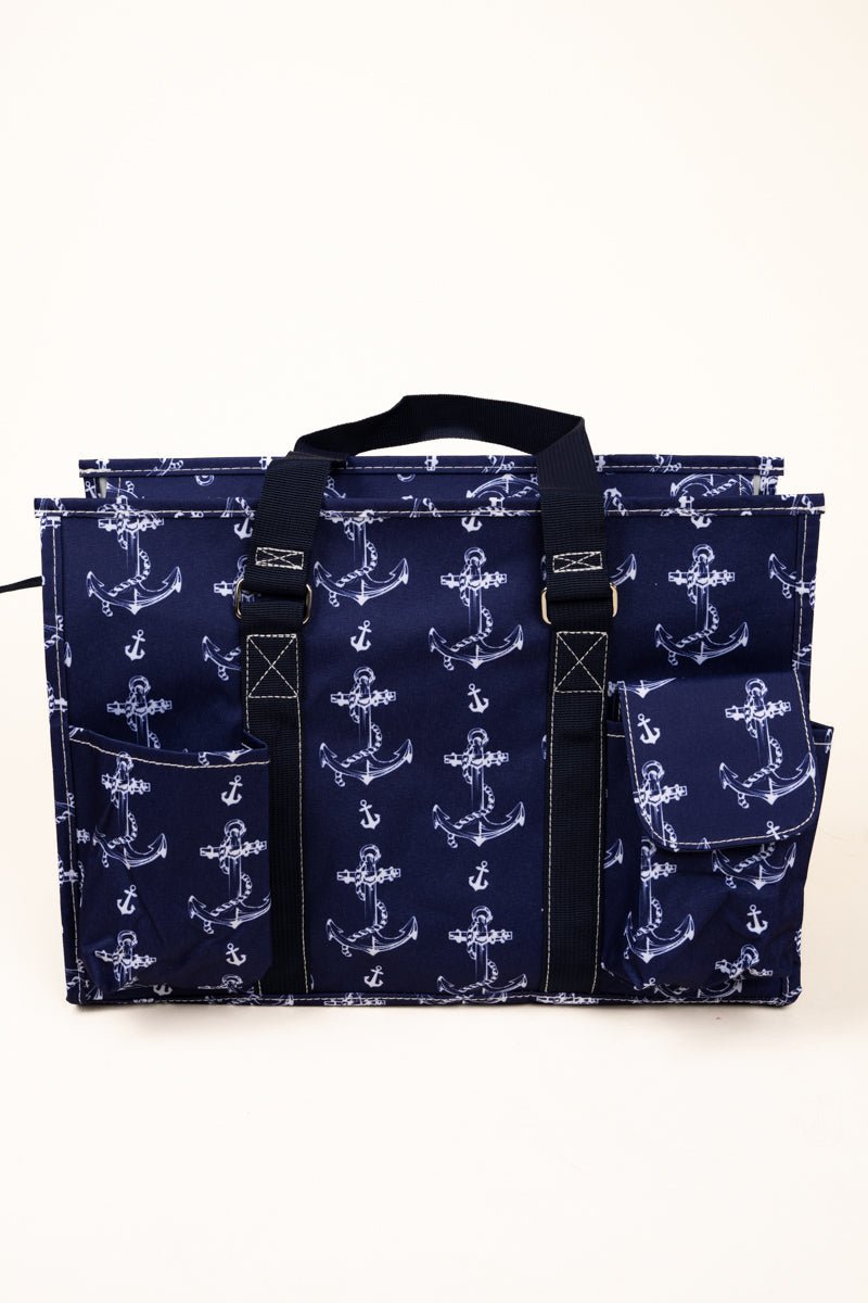 NGIL Nautical By Nature Utility Tote with Navy Trim - Wholesale Accessory Market
