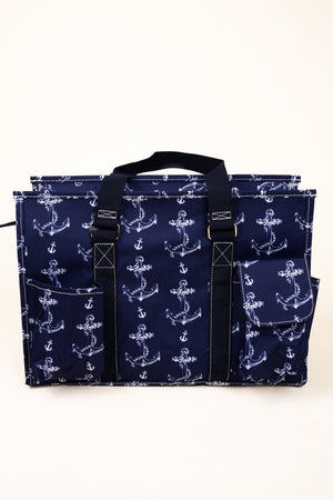 NGIL Nautical By Nature Utility Tote with Navy Trim - Wholesale Accessory Market