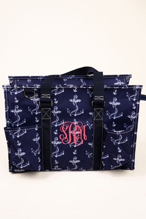 NGIL Nautical By Nature Utility Tote with Navy Trim - Wholesale Accessory Market
