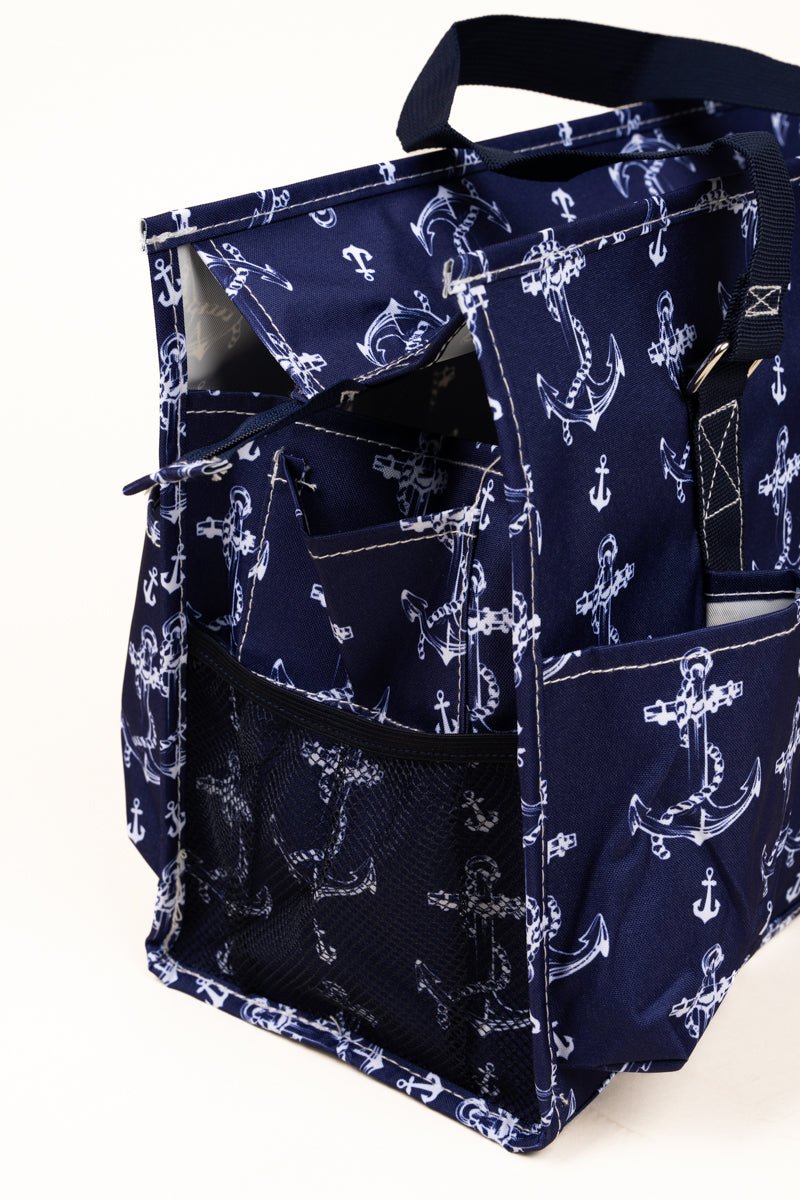 NGIL Nautical By Nature Utility Tote with Navy Trim - Wholesale Accessory Market