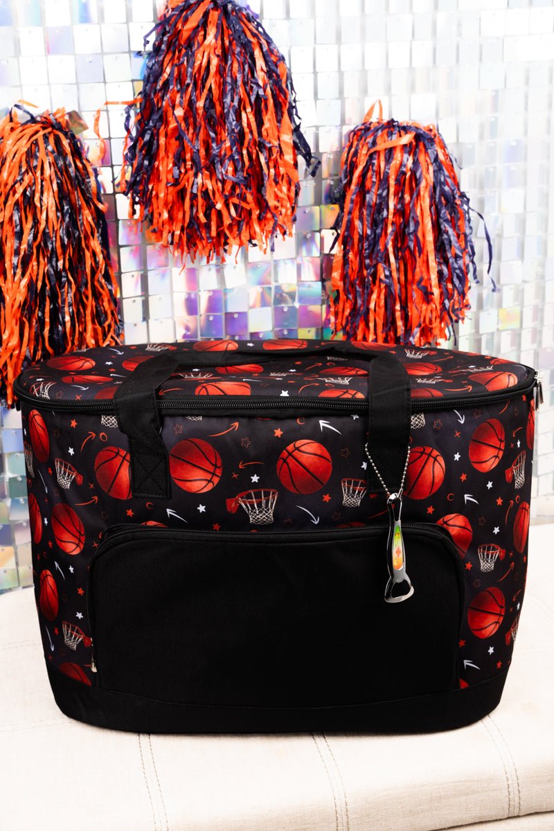 NGIL Shooting Hoops and Black Cooler Tote with Lid - Wholesale Accessory Market