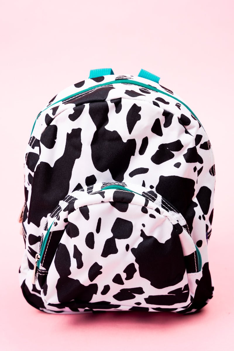 NGIL Deja Moo with Turquoise Trim Small Backpack - Wholesale Accessory Market