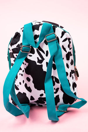 NGIL Deja Moo with Turquoise Trim Small Backpack - Wholesale Accessory Market