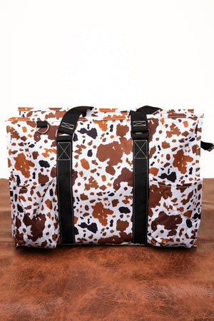 NGIL Caffe Moo-cha with Black Trim Large Organizer Tote - Wholesale Accessory Market