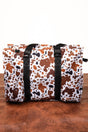 NGIL Caffe Moo-cha with Black Trim Large Organizer Tote - Wholesale Accessory Market