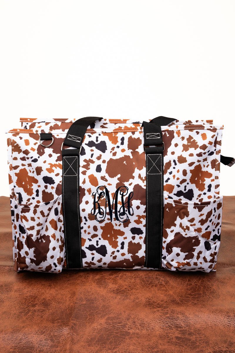 NGIL Caffe Moo-cha with Black Trim Large Organizer Tote - Wholesale Accessory Market