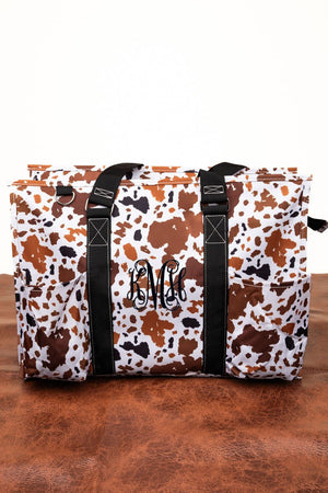 NGIL Caffe Moo-cha with Black Trim Large Organizer Tote - Wholesale Accessory Market