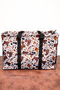 NGIL Caffe Moo-cha Collapsible Double Haul-It-All Basket with Mesh Pockets and Lid - Wholesale Accessory Market