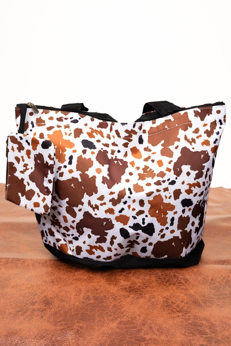 NGIL Caffe Moo-cha with Black Trim Tote Bag - Wholesale Accessory Market