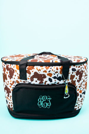 NGIL Caffe Moo-cha and Black Cooler Tote with Lid - Wholesale Accessory Market