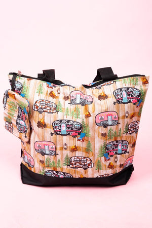 NGIL RV There Yet? with Black Trim Tote Bag - Wholesale Accessory Market