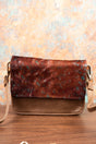 NGIL Square Deal Tanner Cow Taupe Gray Clutch - Wholesale Accessory Market